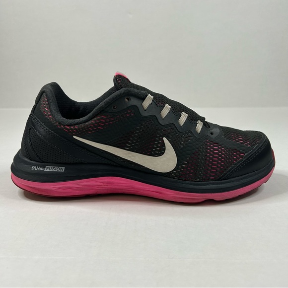 Nike Dual Fusion Run 3 Womens Anthracite Pink Size US 8.5 - Picture 3 of 10